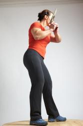 ANGELINA STANDING POSE WITH GUN